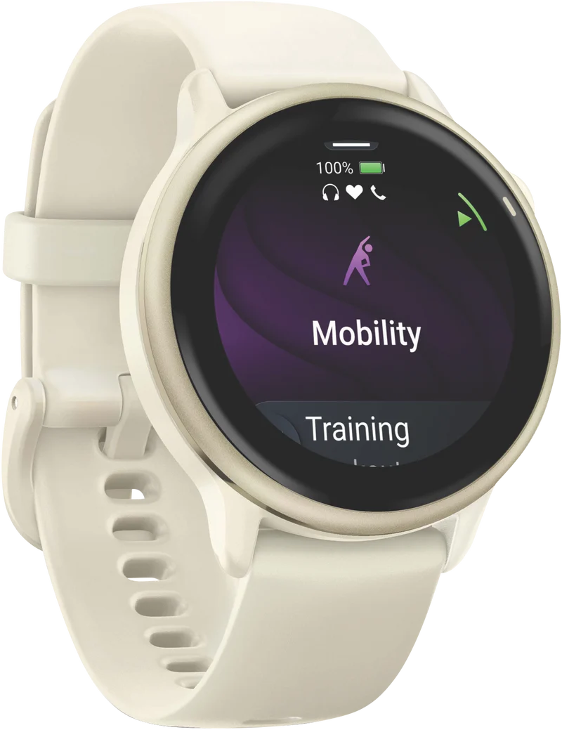 Garmin Vivoactive 6 - Bone/Lunar Gold