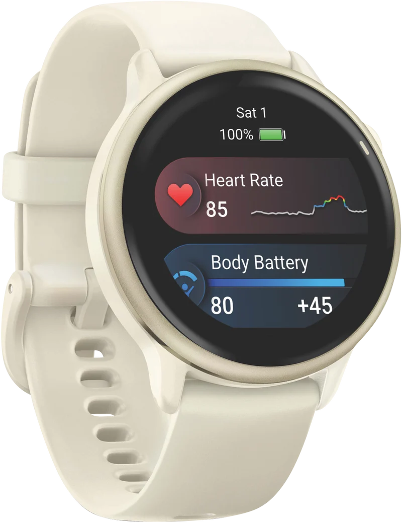 Garmin Vivoactive 6 - Bone/Lunar Gold