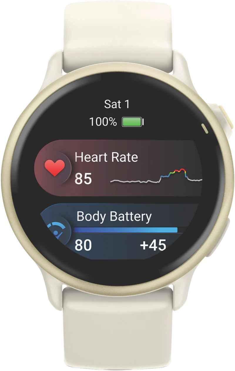 Garmin Vivoactive 6 - Bone/Lunar Gold