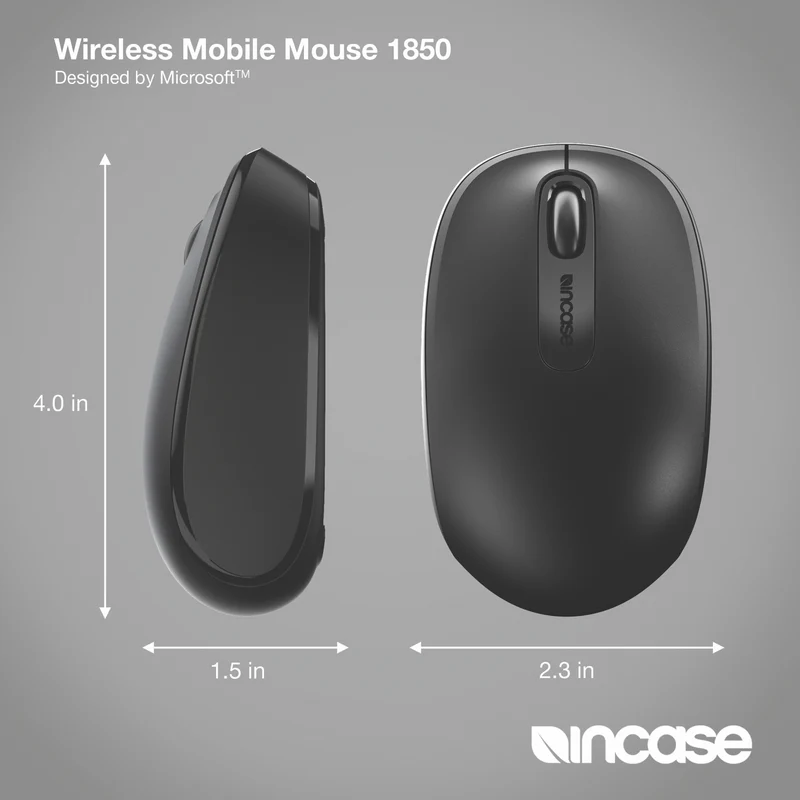 Incase Wireless Mouse Designed by Microsoft (Black)