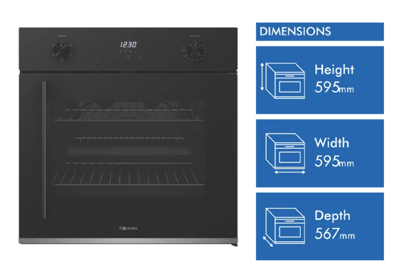Technika 60cm 5 Function Right Side Opening Oven