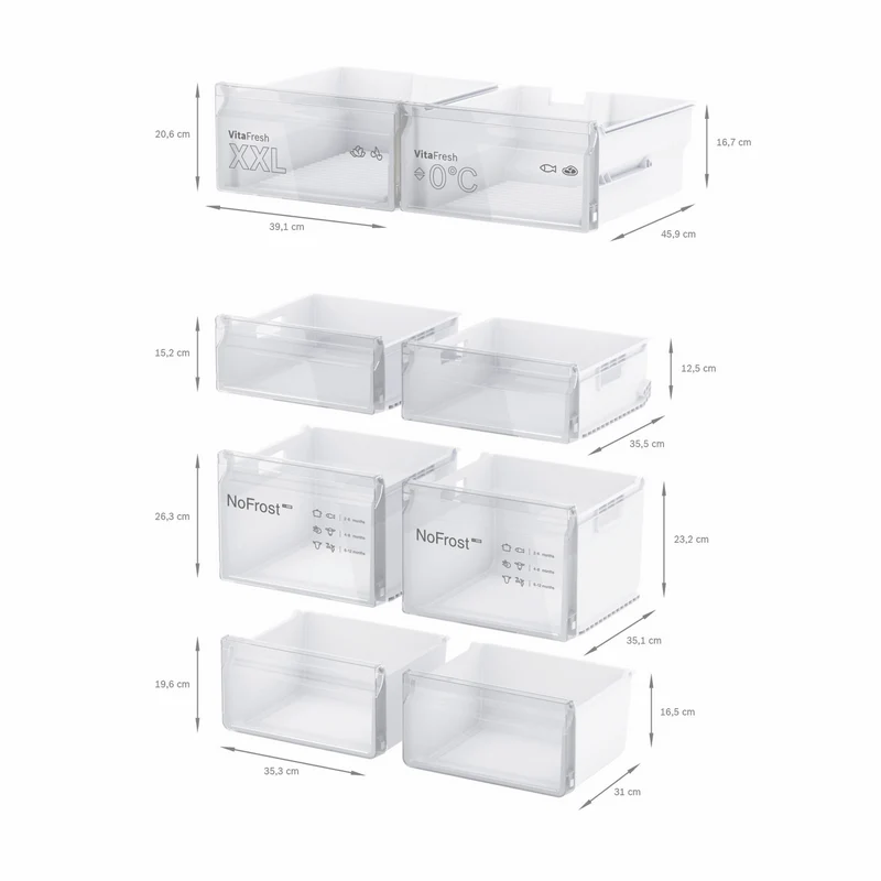 Bosch 605L Quad Door Refrigerator