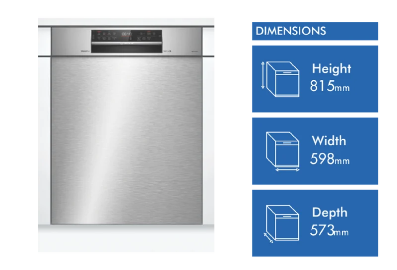 Bosch Series 6 Built Under Dishwasher Stainless Steel