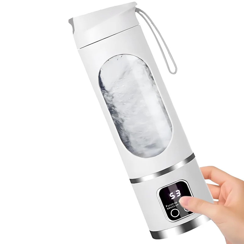 Tragbarer Smoothie Maker – 450ml, USB-Aufladung, inkl. Trinkbecher, für Büro & Reise