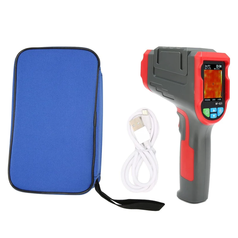 Wärmebildkamera NF-521 – Infrarot, hochauflösend, inkl. Ladekabel & Tasche, für Industrie & Handwerk