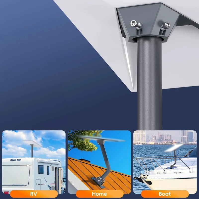 Starlink Rohradapter – Standard Kit V4, 31–63 mm, wetterbeständig, für Mast & Stange