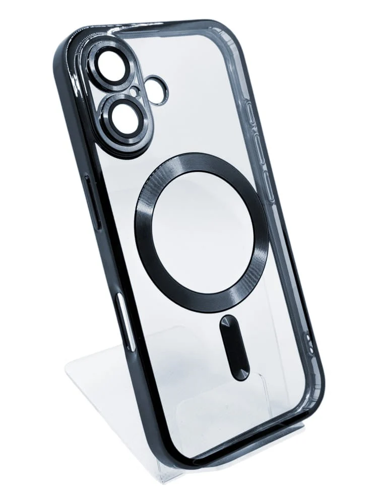 Handyhülle iPhone 16 / 16 Plus – schwarz, schlank, Schutz vor Kratzern & Stössen
