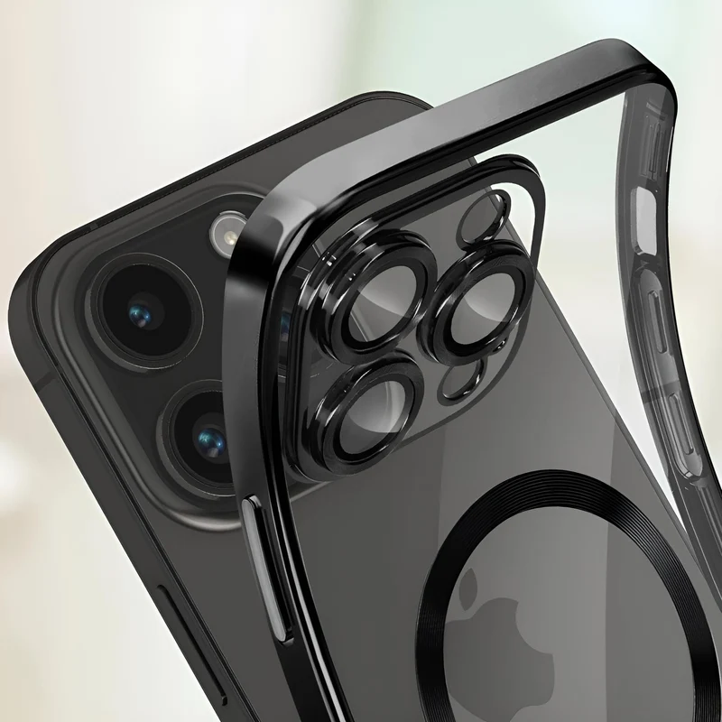 Handyhülle iPhone 16 Pro / Pro Max – schwarz, edel, Schutz vor Stürzen & Abnutzung