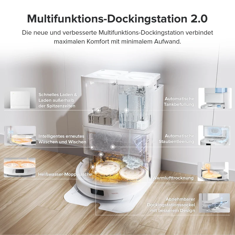Roborock Qrevo Pro Saugroboter mit Multifunktions-Dockingstation 2.0
