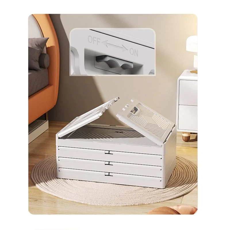 Stapelbare Aufbewahrungsbox mit Türen (2-er Set)
