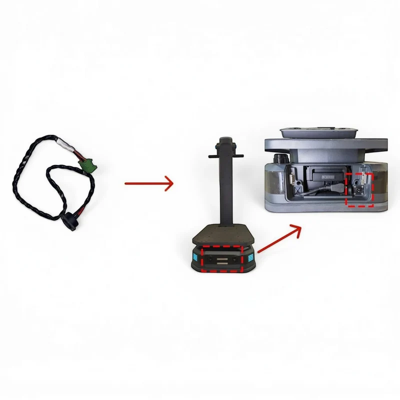 T300 – Ladekabel zur unteren Steuerplatine / Auto-charging Cable to Lower Control Board