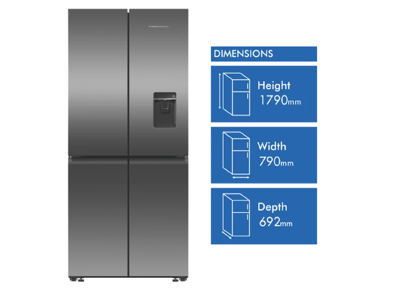 Fisher & Paykel 498L Quad Door Refrigerator