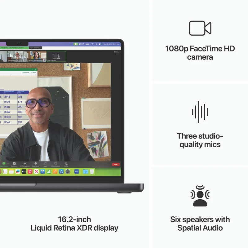 Apple MacBook Pro 16" with M3 Max chip 16-core CPU 1TB SSD Space Black