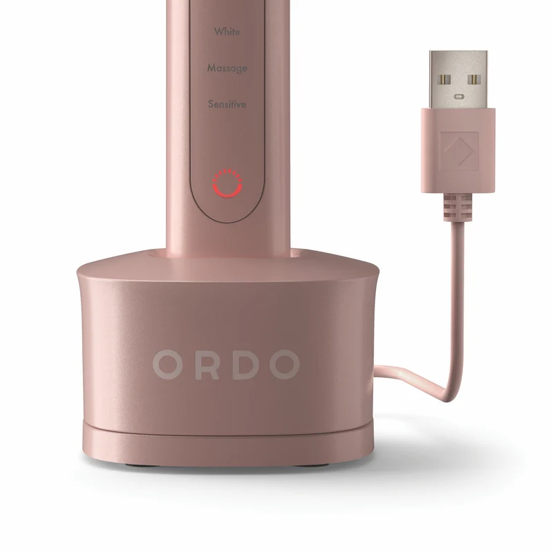 Ordo Sonic Plus Toothbrush And Charging Case Bundle Rose Gold
