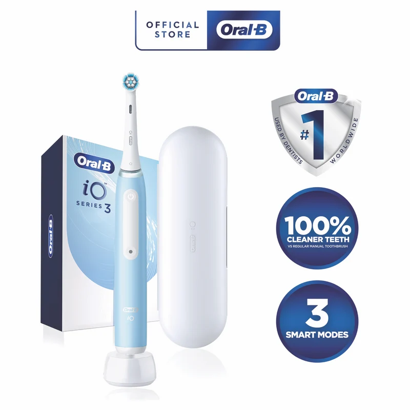 Oral B IO Series 3 Electric Toothbrush Ice Blue