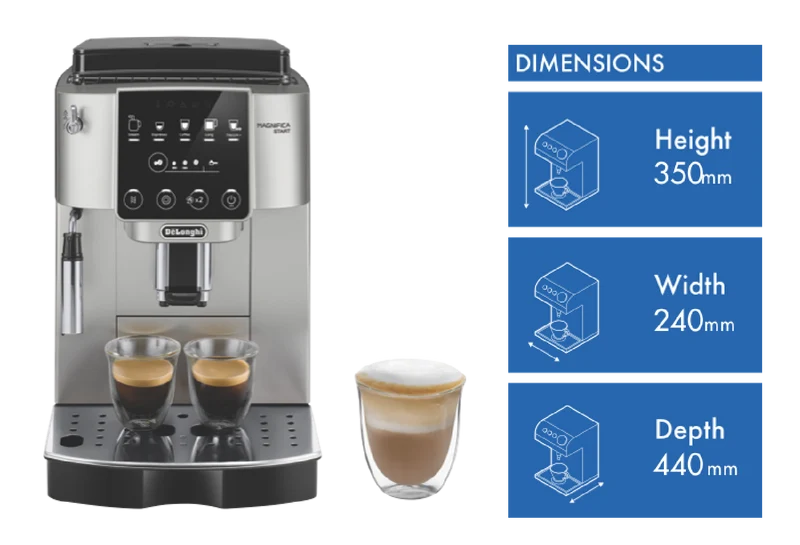 DeLonghi Magnifica Start Fully Automatic Coffee Machine Silver