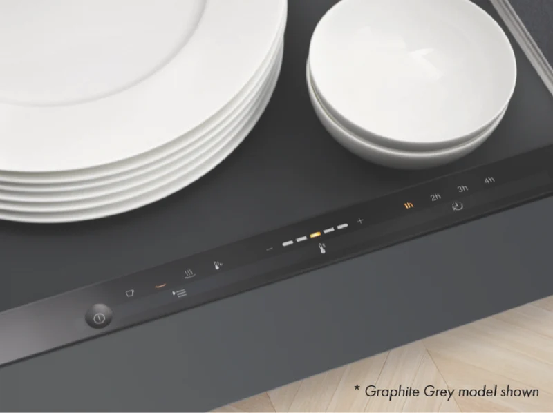 Miele 14cm Gourmet Warming Drawer Obsidian Black
