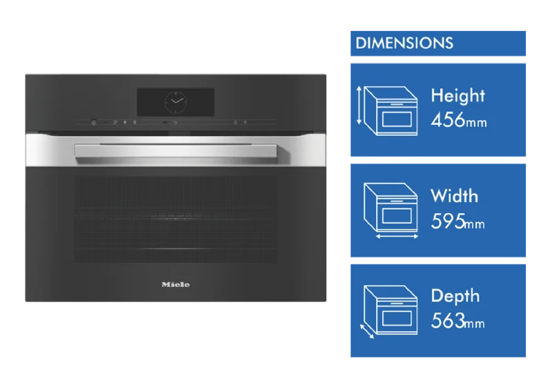 Miele 45cm 3in1 Speed Oven and Microwave Combination with Crisp Function CleanSteel