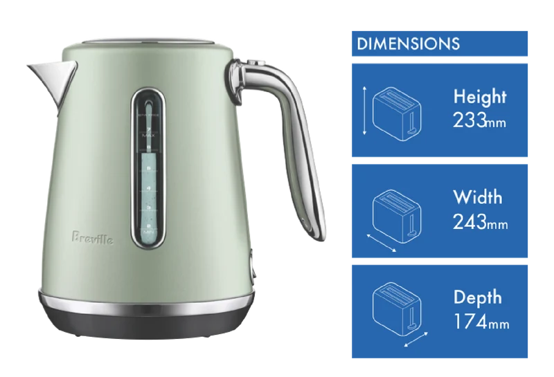 Breville The Soft Top Luxe Pistachio Sorbet Kettle