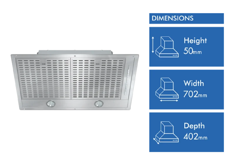 Miele 70cm Undermount Rangehood with Wi-Fi Connectivity, Stainless Steel