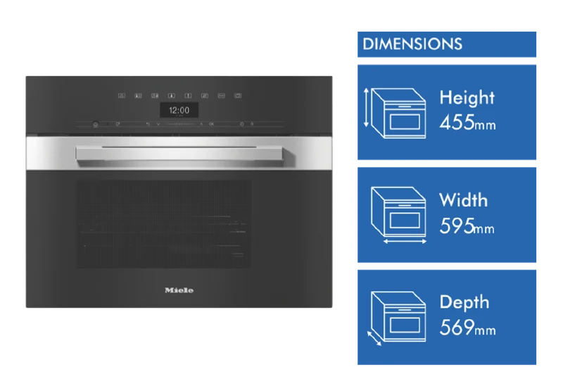 Miele 45cm Steam Oven with Sous Vide Function and Automatic Cooking Programmes CleanSteel