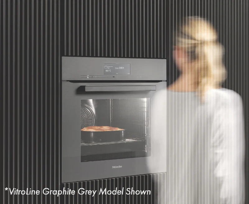Miele 60cm Handleless Pyrolytic Oven with Moisture Plus and FoodView Integrated Camera Graphite Grey
