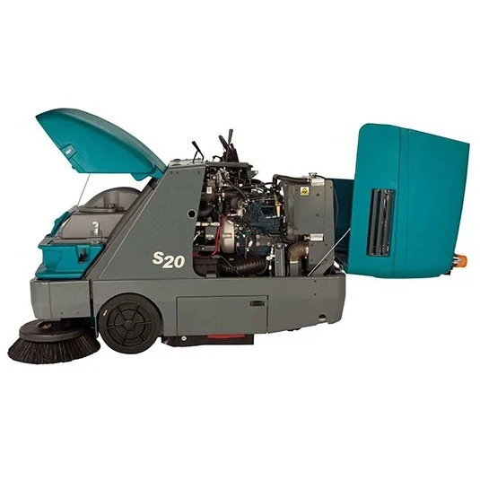 Mit Service-Garantie. Industrie-Aufsitzkehrsaugmaschine Tennant S20