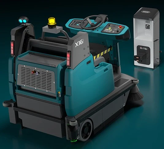 Mit Service-Garantie. Tennant X16 SWEEP Kehrsaugroboter