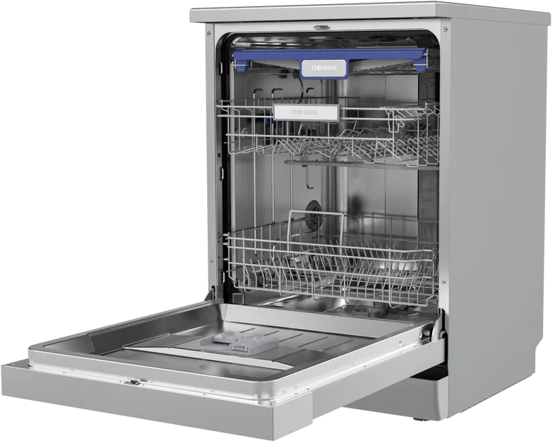 Technika 60cm Freestanding Dishwasher, 14 Place Settings, 9 Programs, Stainless Steel