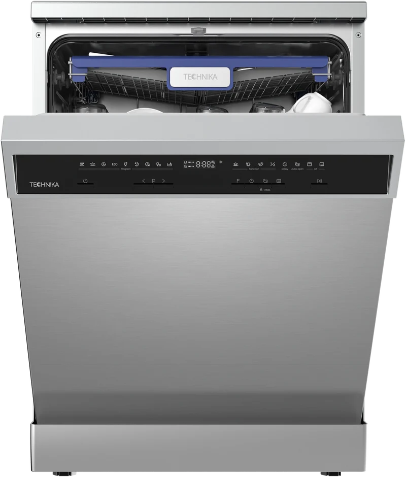 Technika 60cm Freestanding Dishwasher, 14 Place Settings, 9 Programs, Stainless Steel