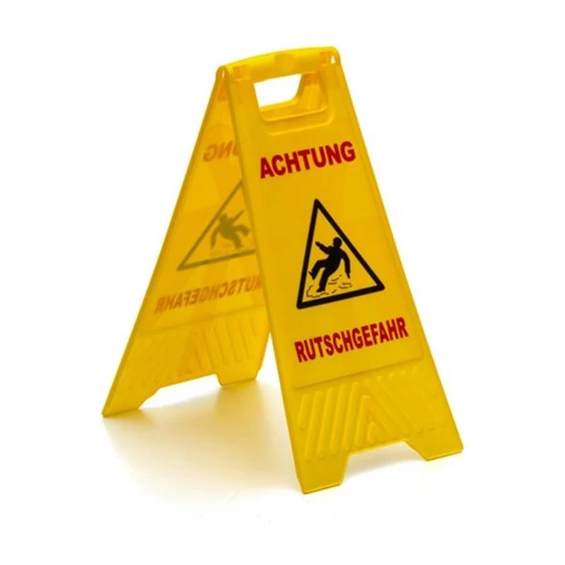 Wisch-Star Warnschild Achtung Rutschgefahr, aufklappbar
