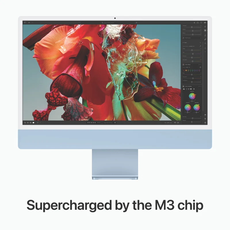 Apple iMac 24" Retina 4.5K Display with M3 chip 8-core GPU 256GB Blue