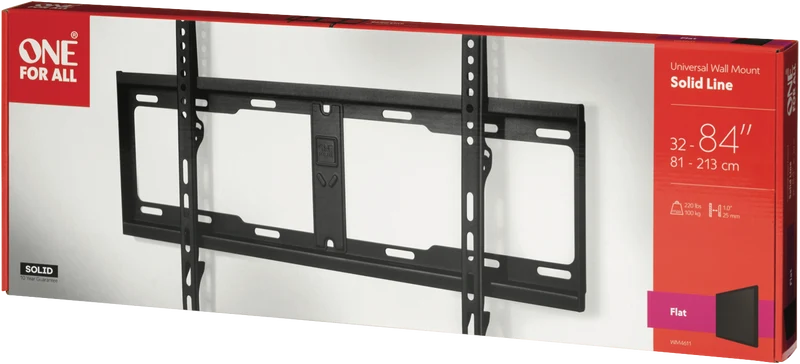 One For All 32-90" Flat 100kg TV Bracket