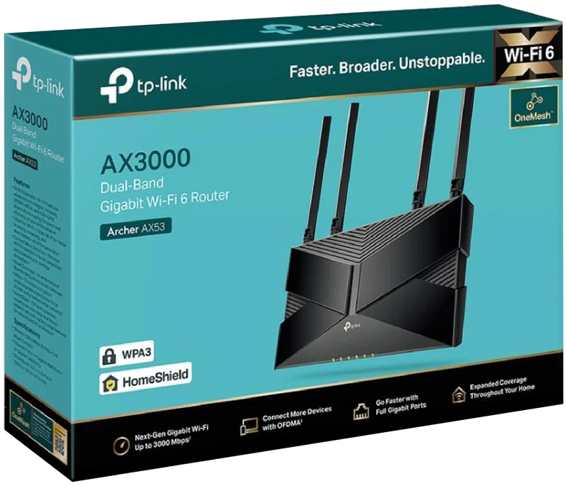 TP-LINK AX3000 Dual Band Gigabit Wi-Fi 6 Router