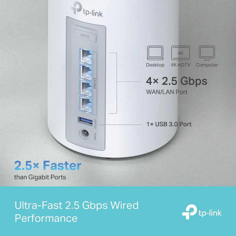 TP-LINK Deco BE11000 Tri-Band Whole-Home Mesh Wi-Fi 7 System (3-pack)