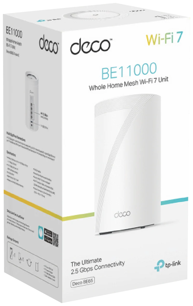 TP-LINK Deco BE11000 Tri-Band Whole-Home Mesh Wi-Fi 7 Router