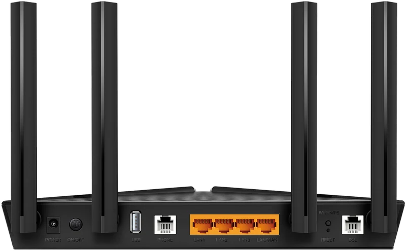 TP-LINK AX1800 Dual-Band Wi-Fi 6 VDSL/ADSL Modem Router