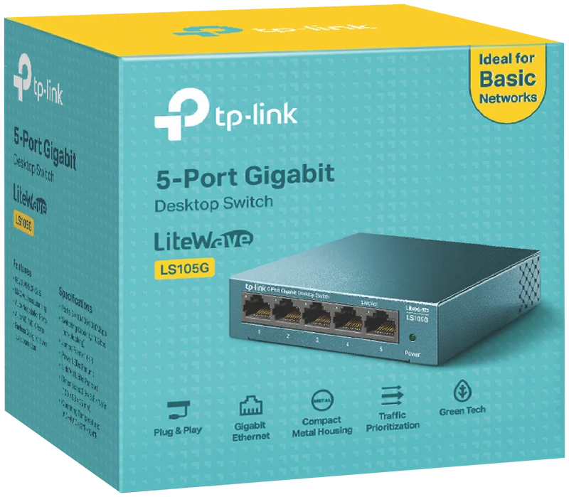 TP-LINK 5-Port Gigabit Desktop Switch
