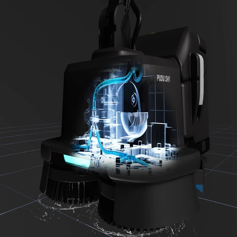 PUDU SH1 – Mobile Scheuersaugmaschine / Mobile Scrubber Dryer