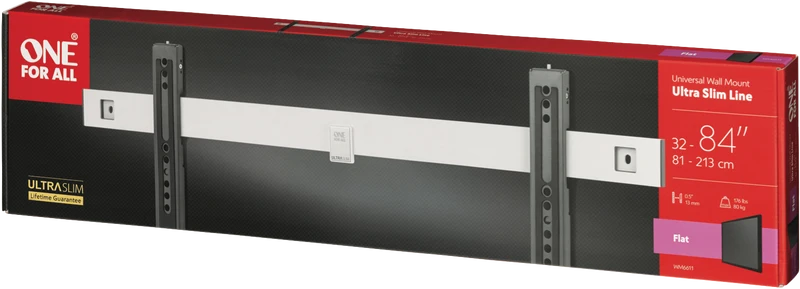 One For All 32-90" UltraSlim Flat 80kg TV Bracket