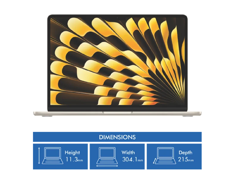 Apple MacBook Air 13" with M3 chip 24GB 512GB - Starlight