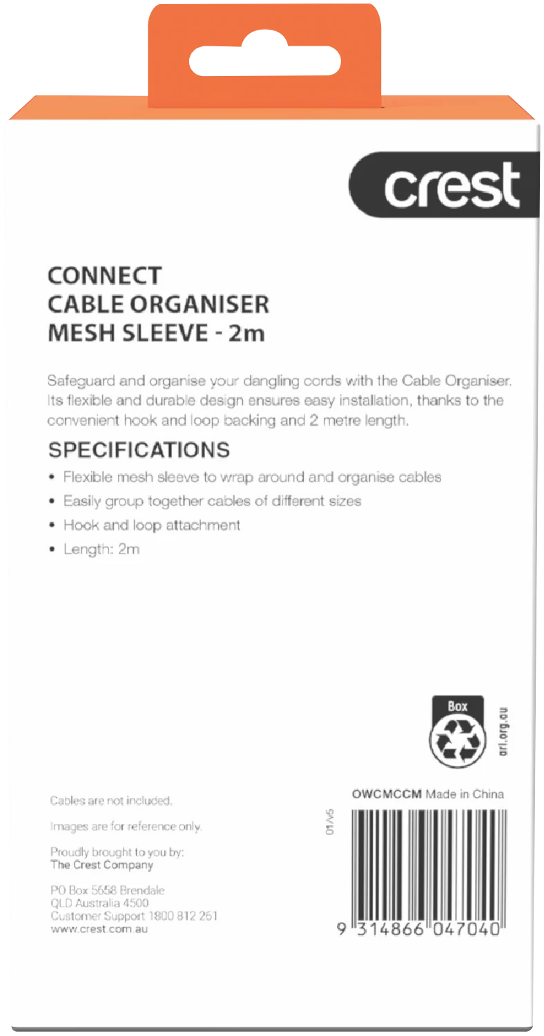 Crest Mesh Cord Concealer Sleeve