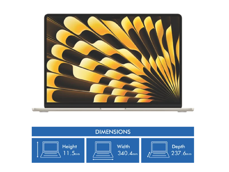 Apple MacBook Air 15" with M3 chip 24GB 512GB - Starlight