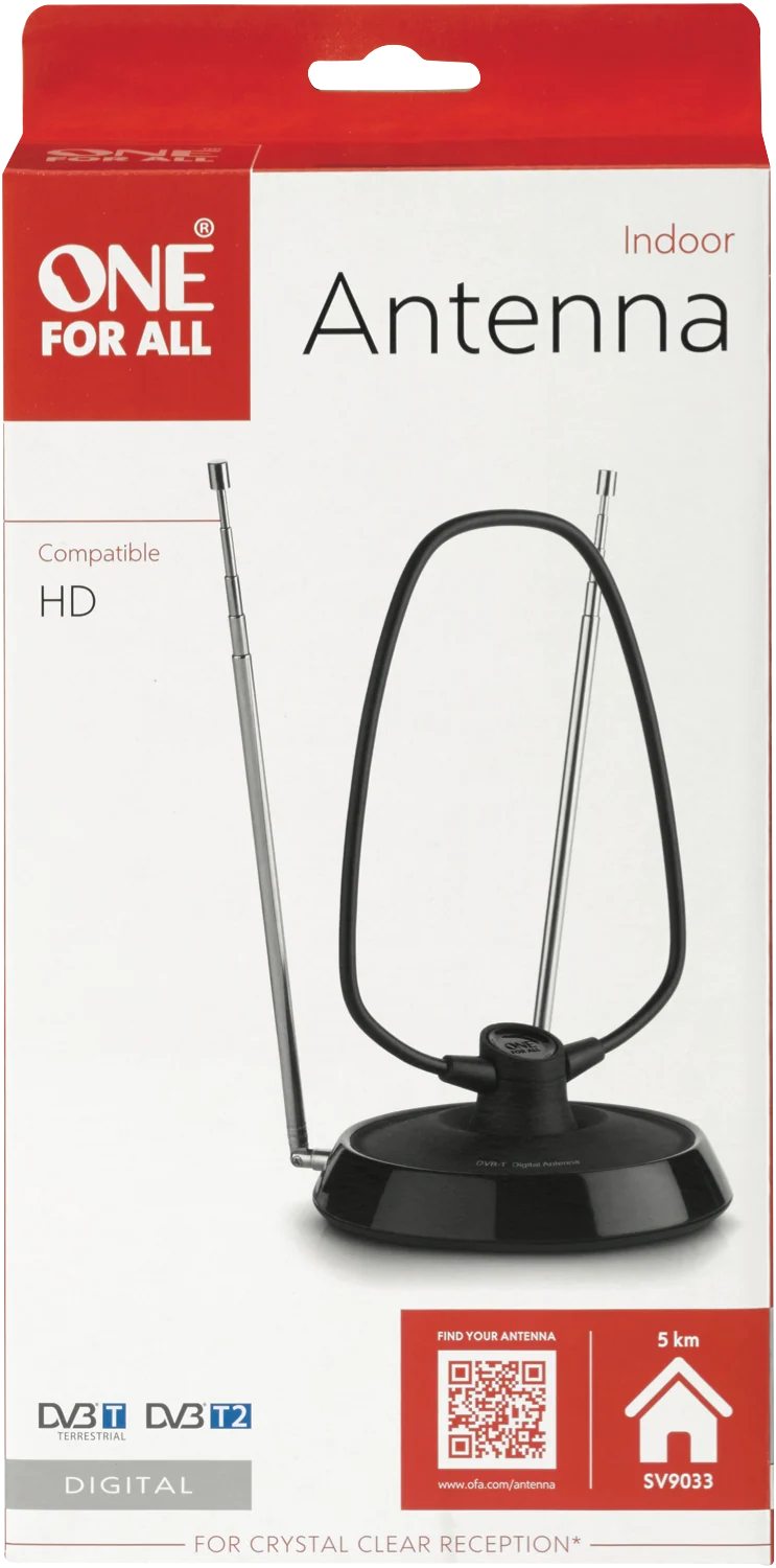 One For All HD Indoor Antenna - Non-Amplified