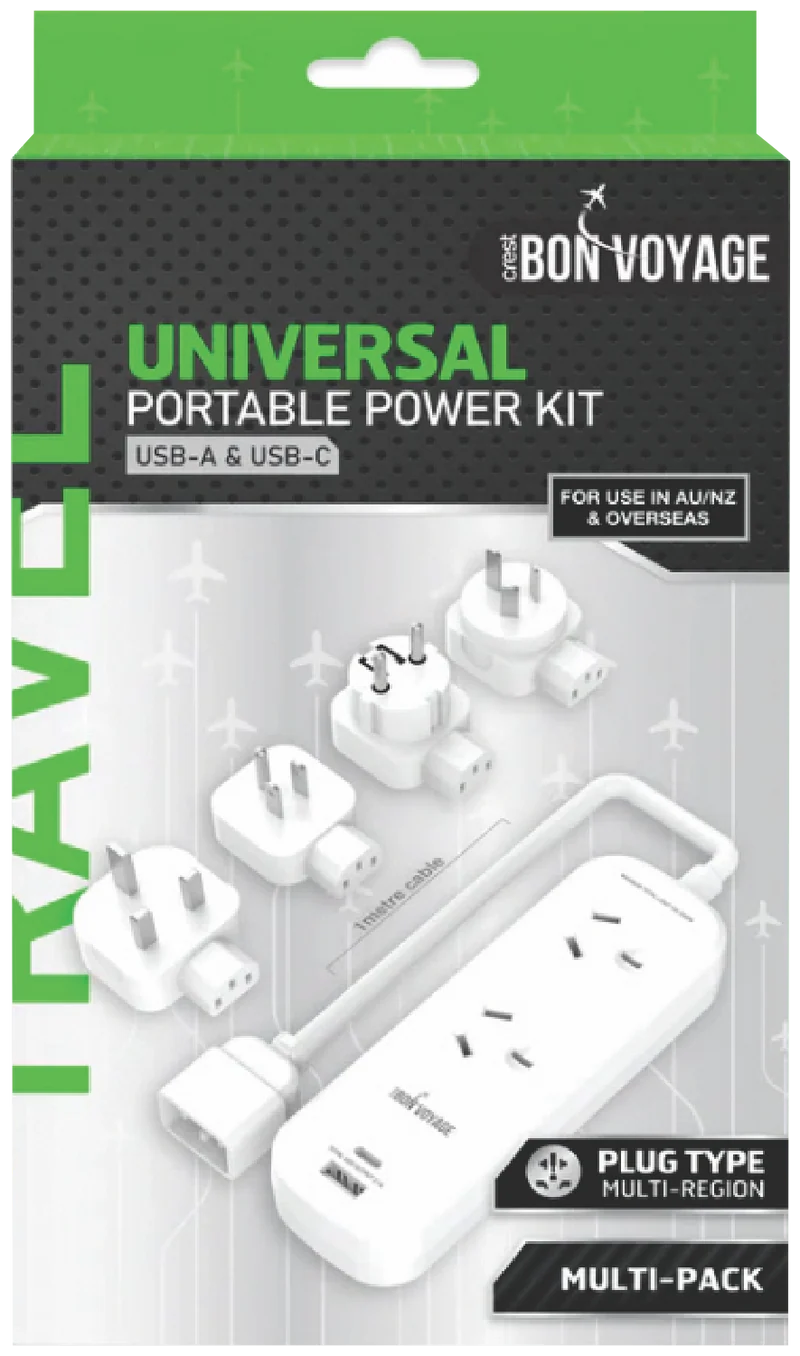 Bon Voyage Universal Travel Adaptor Kit