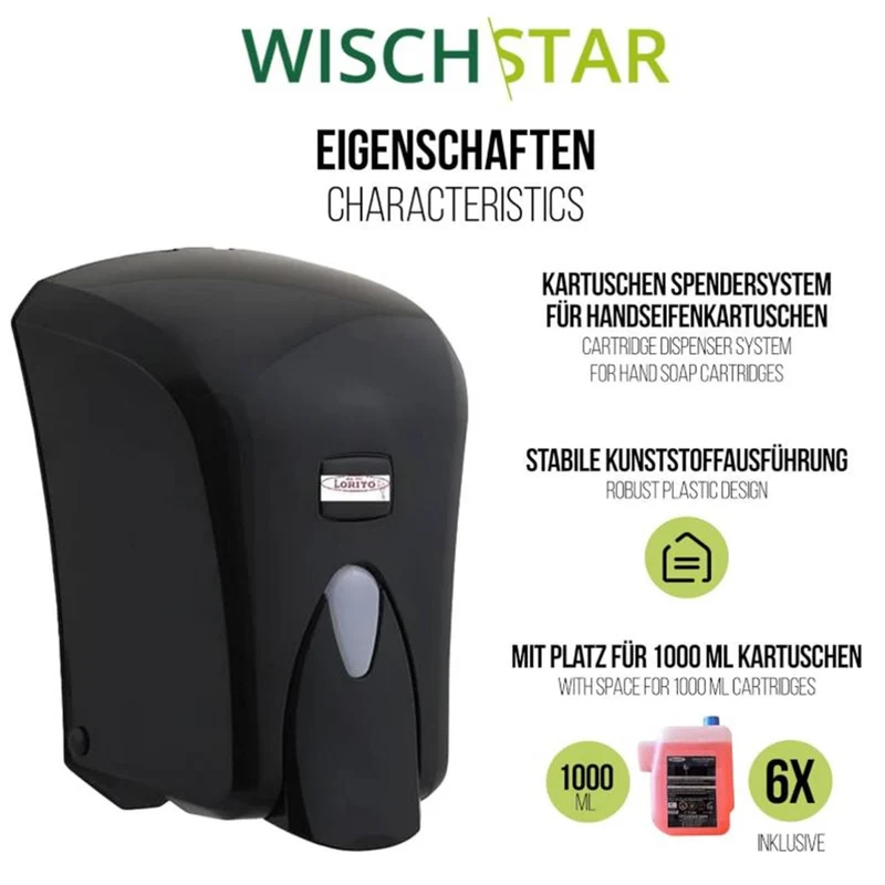 Starter-Set Seifenspender incl. schwarz