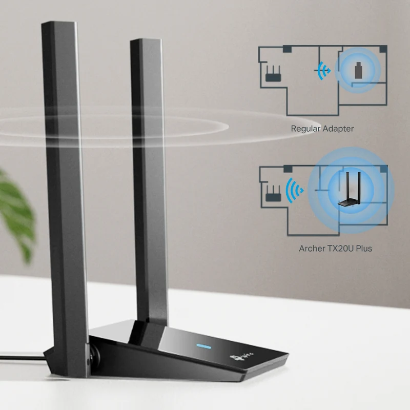 TP-LINK AX1800 Dual Antennas High Gain Wireless USB Adapter