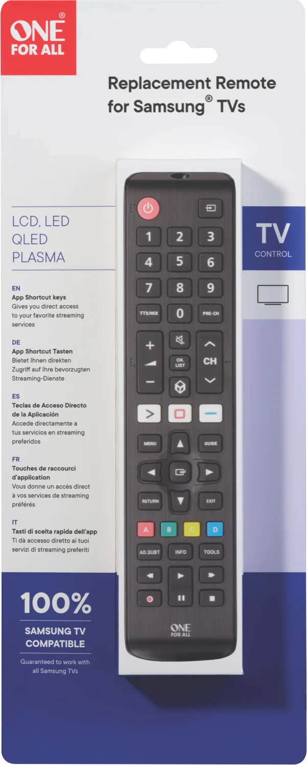 One For All Samsung Replacement Remote