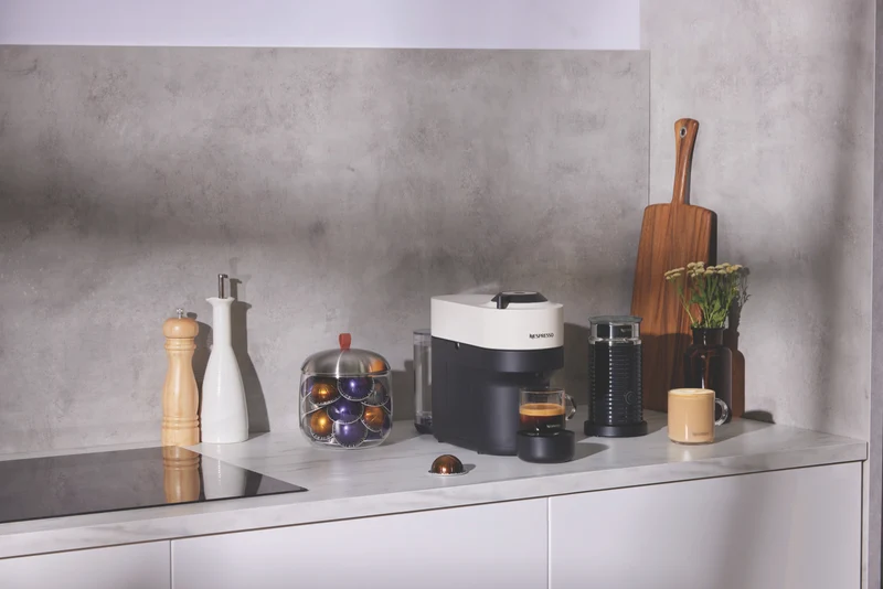 Nespresso Vertuo Pop Capsule Coffee Machine Bundle White