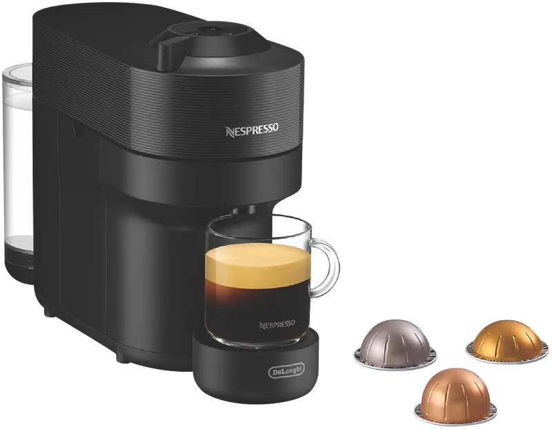 Nespresso Vertuo Pop Capsule Coffee Machine Bundle Black